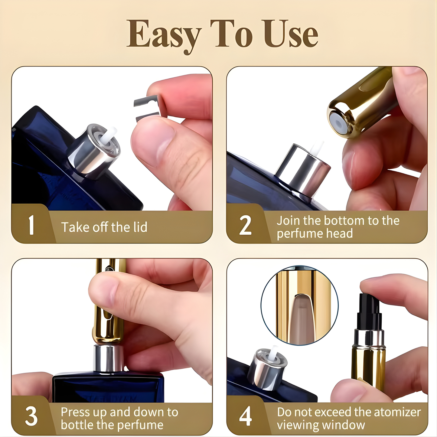 Mini Refillable Perfume Atomizer Aluminum